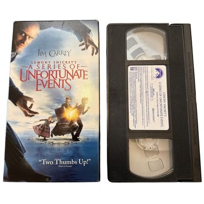 Lemony Snicket's A Series of Unfortunate Events VHS 2004 Jim Carrey Paramount