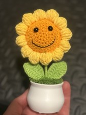 Crochet Flowers With Pot