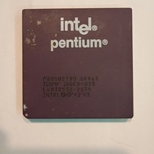 Intel Pentium 100MHz A80502100 SX963 CPU Processor Works