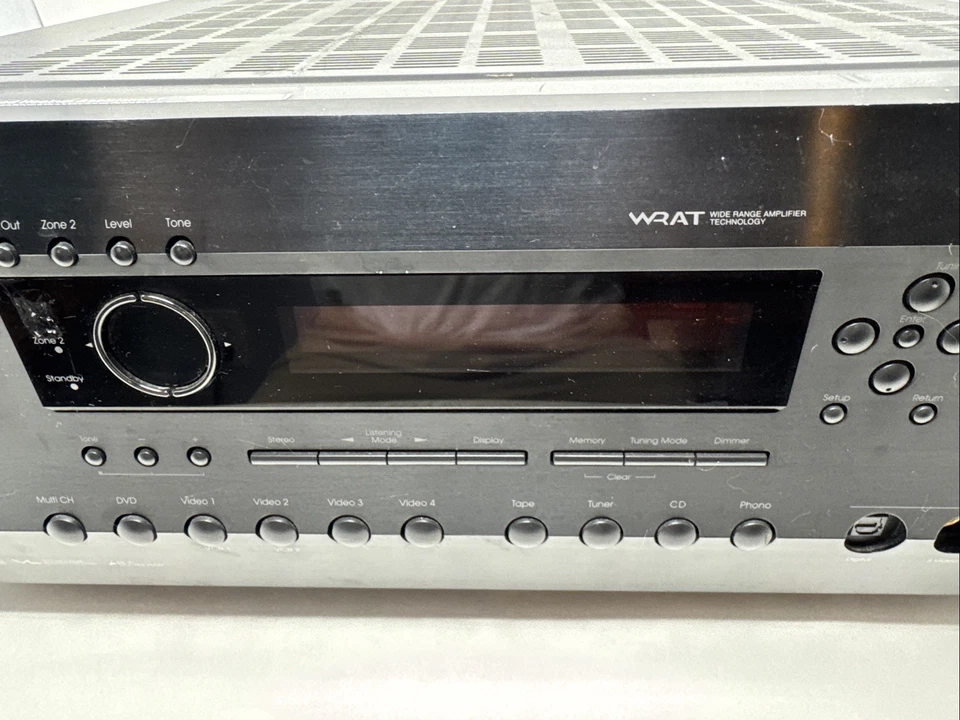 Integra DTR-6.5 THX 7 Channel 2 Zone AV Receiver with Power Cord Used Tested - Image 3 of 4