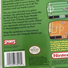 Nintendo World Cup Soccer NES - Box & Instruction Manual Only
