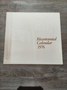 Lot of 2 Vintage 1976 E-SYSTEMS Bicentennial Commemorative Calendars Original...