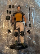 good CONDITION Hot Toys VGM06 Resident Evil 5 Chris Redfield BSAA 1/6 Figure