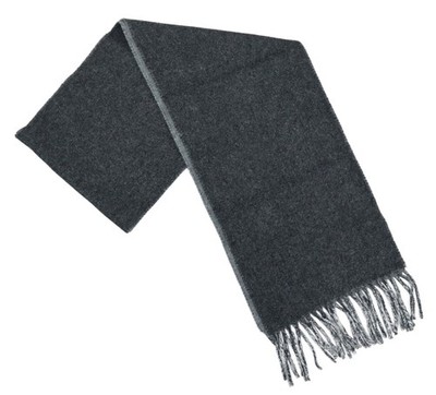 Polo Ralph Lauren Italian Wool Blend Knit Solid Color Men's Fringe Scarf NWT