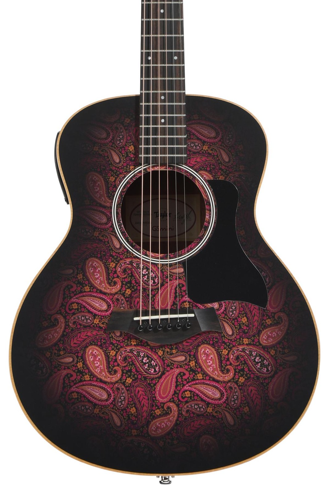 Акустическая и электрическая гитара Taylor GS Mini-e Special Edition - Cosmic Blush Paisley