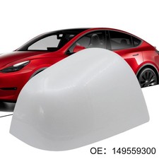 Ma?geschneiderte wei?e T??r Spiegel Abdeckung f??r Tesla Modell Y 21 23 OEM 1