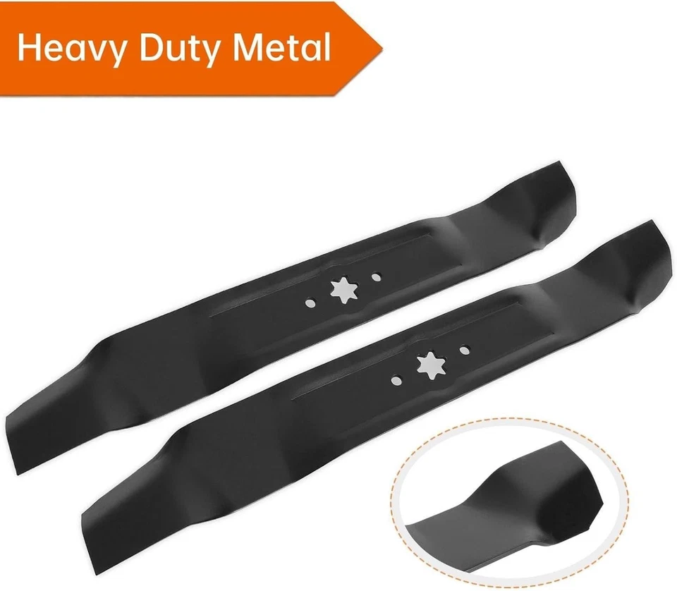 2-Blade Mulching Set 42 Cut MTD Cub Cadet Troy-Bilt 742-0616A Replaces 742-0412 - Image 2 of 4