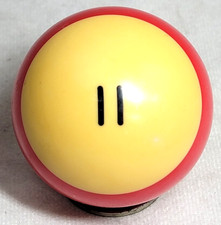 Vintage Striped Red 11 Billiard Ball-Set Break of Billiard Balls 1960s Belgium