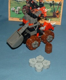 CASTLE, KNIGHTS KINGDOM CATAPULT CRUSHER SET 6032 - LEGO - 2000 - USED