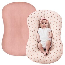 Muslin Baby Lounger Cover Only, Pink  Pink Flower