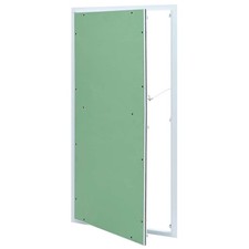 Access Panel Green and Silver Aluminium and Plasterboard Outdoor Wall  vidaXL
