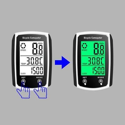 WasserdichtFahrrad Tachymeter Kabelgebunden Tachometer Fahrrad LCD Computer G