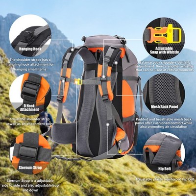 Lixada 50L Water Resistant Outdoor Sport Hiking Camping Travel Backpack MSEG