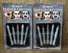 NEW Lot of 2 Horror Makeup Crayons Fun World Halloween 5-Packs