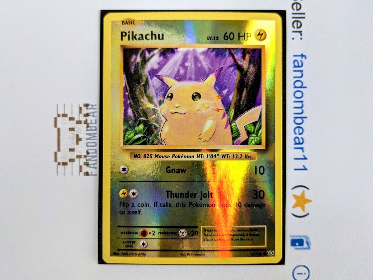 Pikachu XY Evolutions 35/108 REVERSE HOLO card 2016 Pokemon TCG