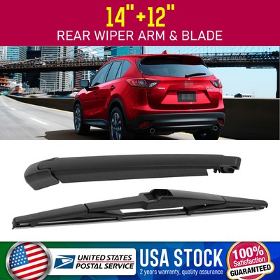 Waterproof  14''+12'' Super Clean Windshield Rear Wiper Blade Set OEM#replace