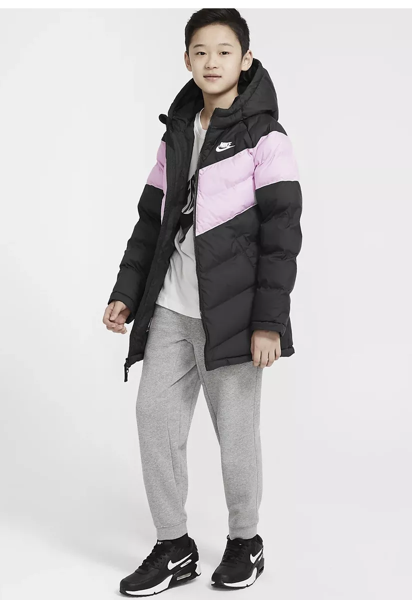 NIKE SYNTHETIC FILL EXTRA LONG PUFFER JACKET CZ4056 010 GIRLS XL