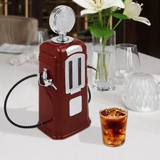 Double Beer/Wine/Liquor Dispenser Metal Pump Gas Station Alcohol Liquid 1.8L NEW