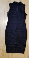 SLEEK BLACK LACE DRESS BY PRIVY IN MEDIUM