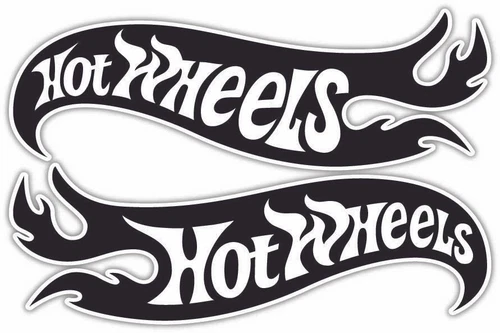 Hot Wheels 2 mirrored NASCAR Racing Vinyl Sticker Decal Car Truck Bumper Fender
