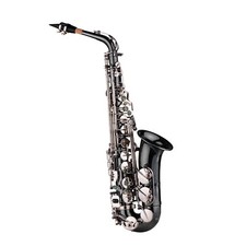 Alto Saxophone Eb E-Flat Sax Brass Black Nickel Plating Woodwind Instrument P2G9