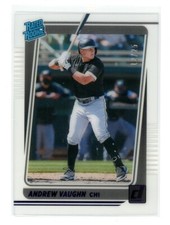 2021 Chronicles Clearly Donruss Rated Rookie ANDREW VAUGHN /25 RC