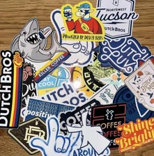 ????? DUTCH Bros STICKER Random LOT 10 Included! ?????
