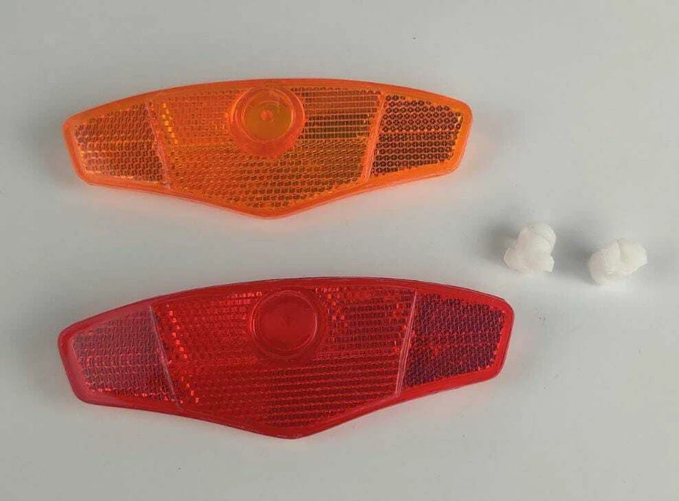 Juego reflector de radios de rueda de bicicleta PRO+ ámbar/rojo Foto 3 de 3