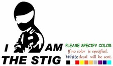 I AM THE STIG Vinyl Decal Sticker Car Window Bumper Wall Laptop 9"