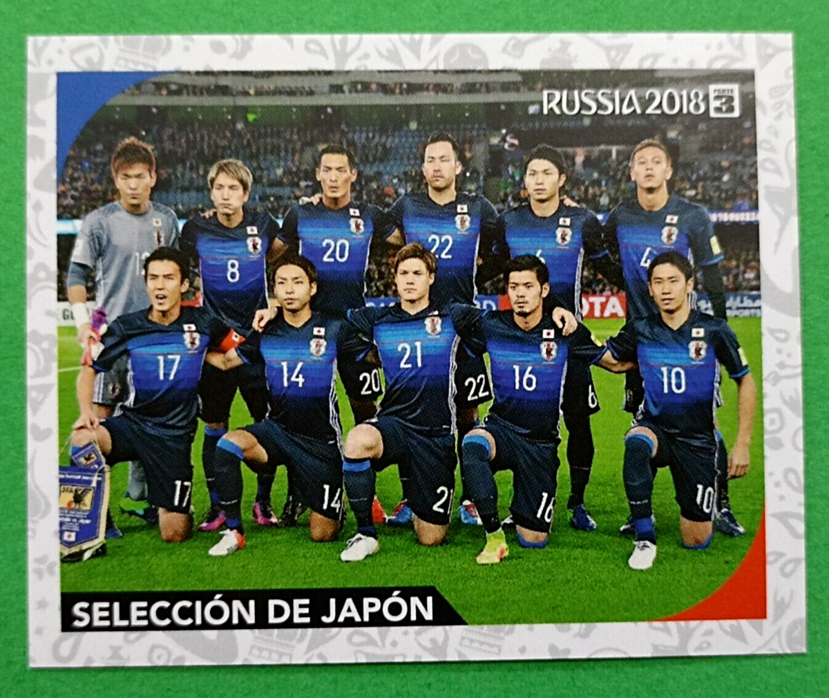 2018 3R RUSSIA PRE WORLD CUP FIFA #65 JAPAN SOCCER TEAM Sticker