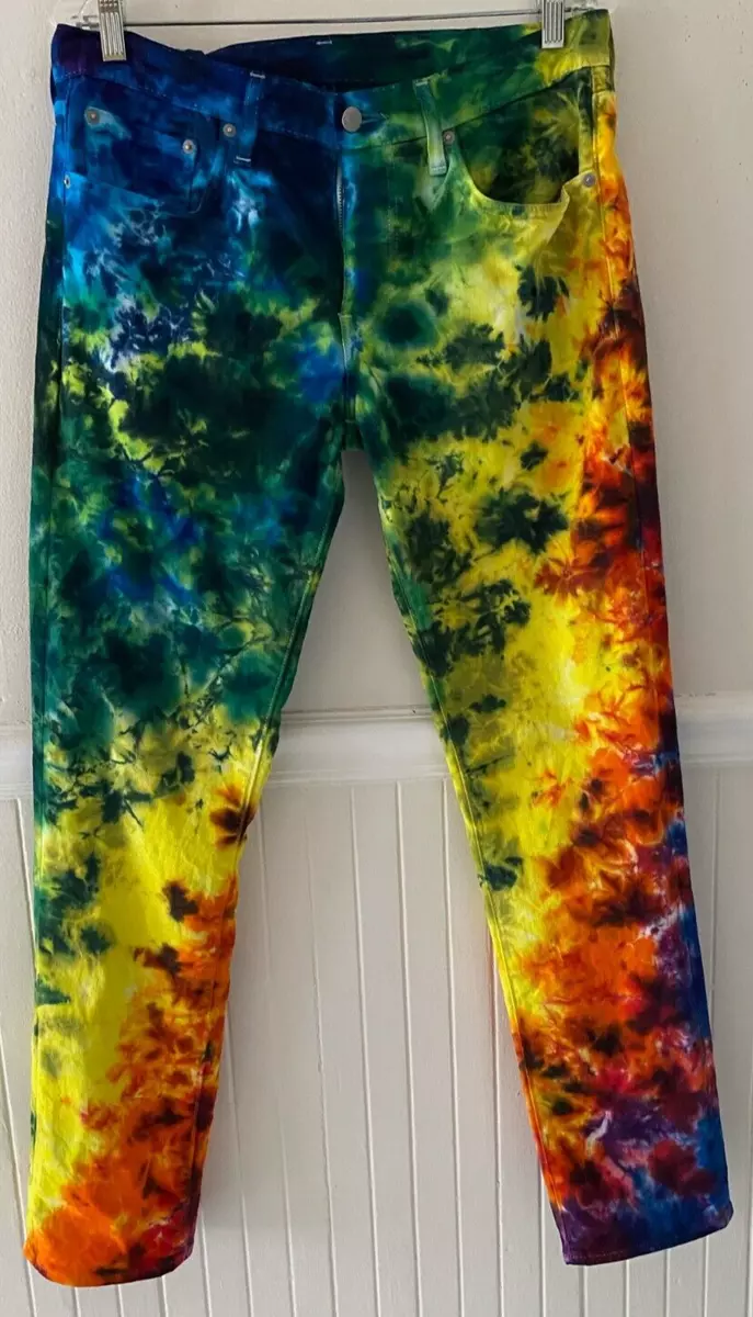 Tie dye levis top