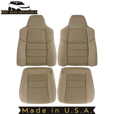 2002-2007 For Ford F250 F350 F450 Cloth Front Replacement Covers Parchment  Tan