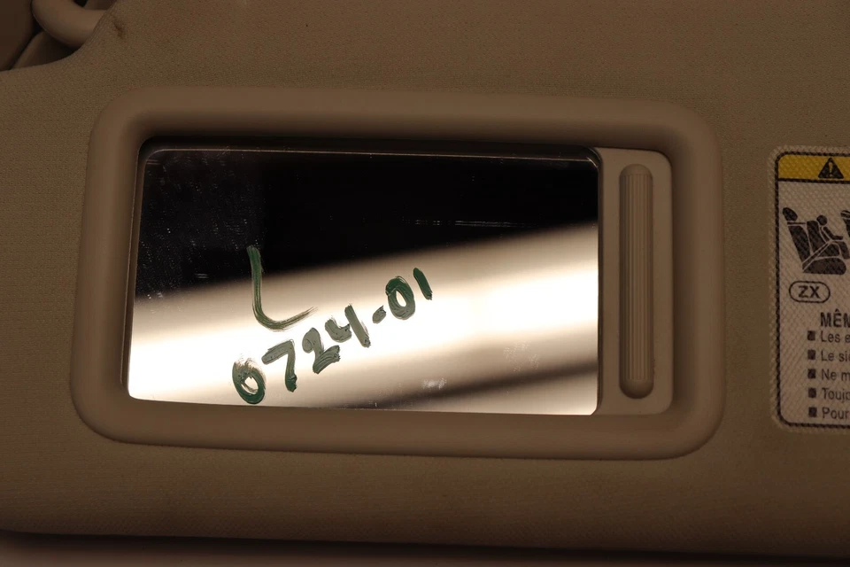 Lexus Es300H 2019-2021 delantero izquierdo lado del conductor parasol tela OEM Foto 2 de 4