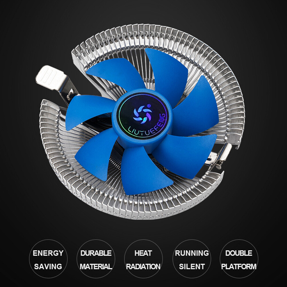 CPU Cooler 3 Pin 1800RPM Quiet PC Radiator Cooling Fans for Intel AMD ...