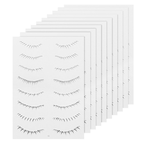 4 Pieces Aufkleber Für Falsche Wimpern Peitschenaufkleber Unten Fräulein - 第 5/12 張圖片