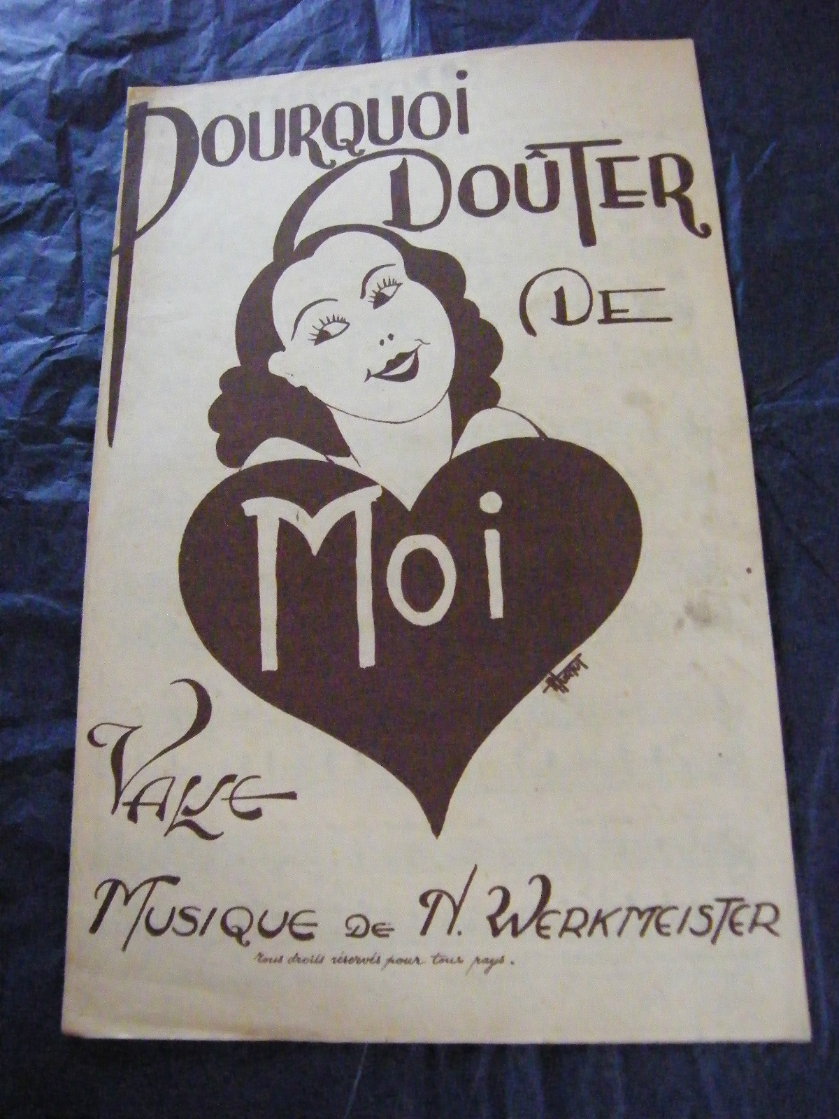 Partition Why doubt of me Werkmeister Music Sheet Waltz