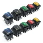 2PCS ON OFF ON Heavy Duty 6 pin DPDT Waterproof Boat Marine Toggle Rocker Switch