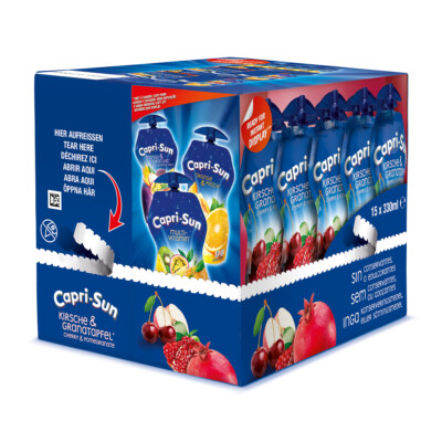 Capri Sun Kirsche und Granatapfel Mehrfruchtschorle 330ml 15er Pack