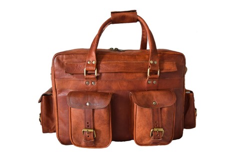 Dakota Homme Fou Chèvre Sacoche Cuir Messager Ordinateur Portable Sac à