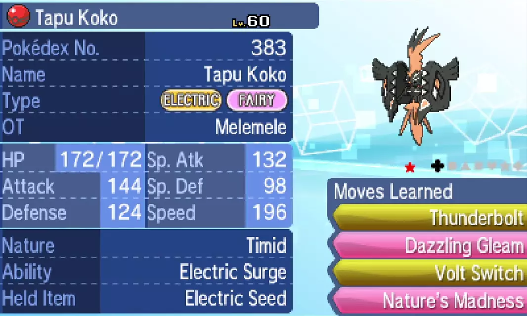 Shiny Tapu Koko is Available Now for Pokemon Sun and Moon Players