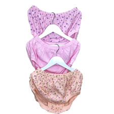 3 Pcs Granny Panties Underwear Cotton Soft Briefs XL Mix Color High Waist