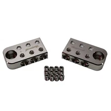 ILL Customz 6 input 1/0 GA Bolt Down Battery Terminal Distribution Blocks Pair