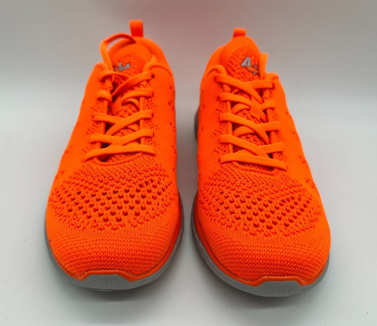 Rare APL Women's TechLoom Pro Sneakers Molten/Platinum 8.5 ~ Neon Orange ~ w/Box