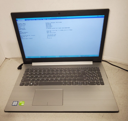 LENOVO IDEAPAD 320-15IKB CORE I7-7500u 2.7GHz 4GB RAM NO HDD/SSD/OS #69