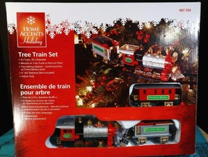 home accents christmas tree train