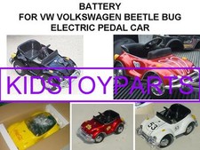 BATTERY FOR VW VOLKSWAGEN BEETLE BUG ELECTRIC PEDAL CAR