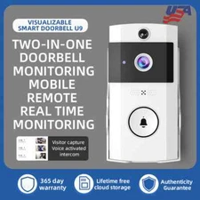 Wireless WiFi Smart Video Doorbell Phone Door Ring Intercom Security Camera Bell