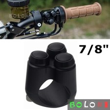 For Harley Dyna Softail Cafe Racer 3-Button 7/8" Handlebar Light Horn M-Switch