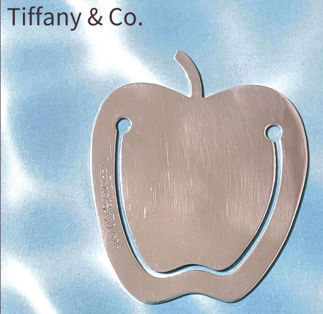 Tiffany & Co. Apple Money Clip Bookmark Silver Ag925