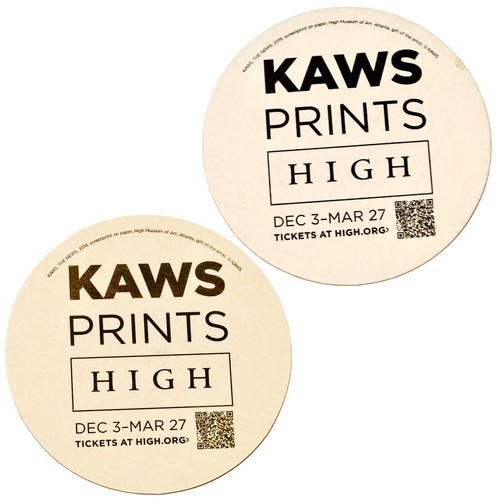 KAWS “The News” High Museum Coaster Set | Collectible Show Promo | Free Ship - Picture 4 of 4